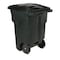Toter Toter 96 Gal. Trash Can Greenstone with Quiet Wheels and Lid ANA96 - alternate 2